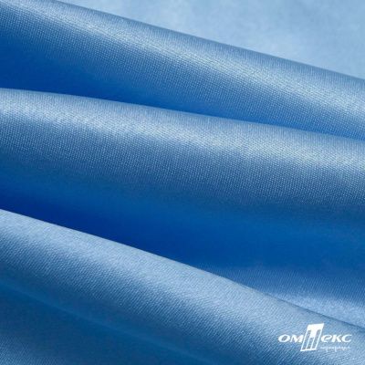 Поли креп-сатин 14-4121, 125 (+/-5) гр/м2, шир.150см, цвет голубой - купить в Железногорске. Цена 155.57 руб.