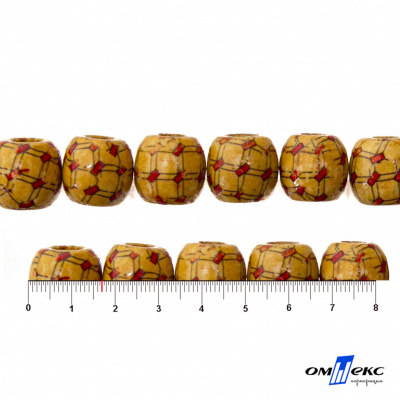 0189-Бусины деревянные "ОмТекс", 17 мм, упак.50+/-3шт - купить в Железногорске. Цена: 83.66 руб.