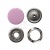 Кнопка рубашечная (закрытая) 9,5мм - эмаль, цв.003 - розовый - купить в Железногорске. Цена: 5.74 руб.