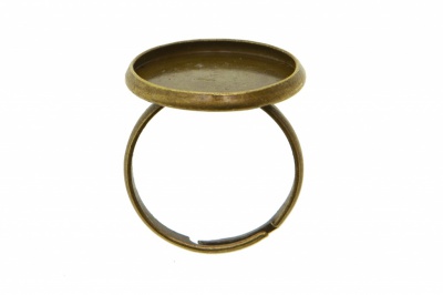 Заготовка для рукоделия металлическая фигурная для кольца 15мм - купить в Железногорске. Цена: 7.44 руб.