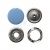 Кнопка рубашечная (закрытая) 9,5мм - эмаль, цв.182 - св.голубой - купить в Железногорске. Цена: 5.74 руб.