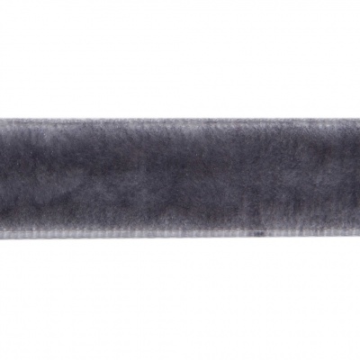Лента бархатная нейлон, шир.12 мм, (упак. 45,7м), цв.189-т.серый - купить в Железногорске. Цена: 457.61 руб.