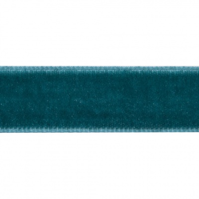 Лента бархатная нейлон, шир.12 мм, (упак. 45,7м), цв.65-изумруд - купить в Железногорске. Цена: 392 руб.