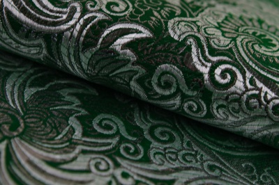 Ткань костюмная жаккард, 135 гр/м2, шир.150см, цвет зелёный№4 - купить в Железногорске. Цена 441.94 руб.