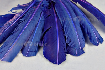 Декоративный Пучок из перьев, перо 23см/синий - купить в Железногорске. Цена: 12.34 руб.