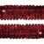 Тесьма с пайетками 3, шир. 30 мм/уп. 25+/-1 м, цвет красный - купить в Железногорске. Цена: 1 087.39 руб.