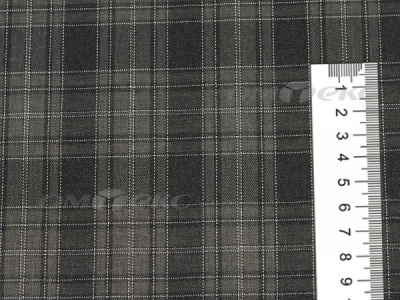 Ткань костюмная клетка 25235 2004, 185 гр/м2, шир.150см, цвет серый/бел - купить в Железногорске. Цена 