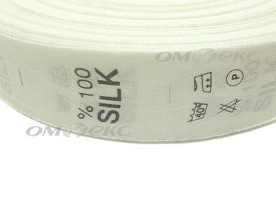 Состав и уход за тк.100% Silk (1000 шт) - купить в Железногорске. Цена: 520.46 руб.