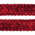 Тесьма с пайетками 3, шир. 35 мм/уп. 25+/-1 м, цвет красный - купить в Железногорске. Цена: 1 308.30 руб.